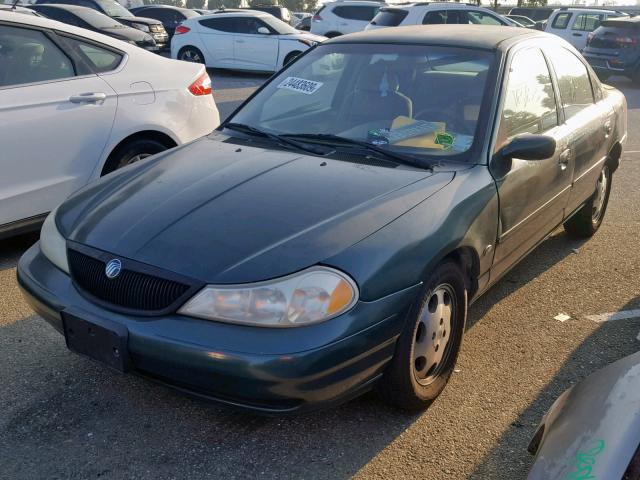 1MEFM6535XK627441 - 1999 MERCURY MYSTIQUE G GREEN photo 2