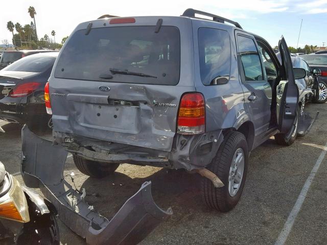 1FMCU59H97KA76804 - 2007 FORD ESCAPE HEV GRAY photo 4