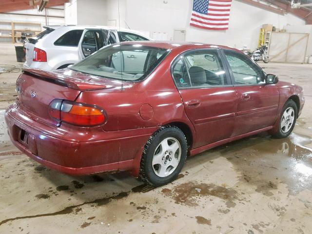 1G1NE52J22M614613 - 2002 CHEVROLET MALIBU LS 红色 照片 4