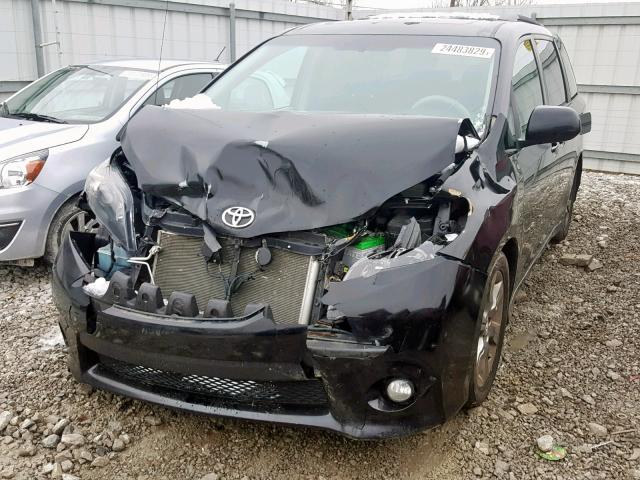 5TDXK3DC5CS215874 - 2012 TOYOTA SIENNA SPO BLACK photo 2