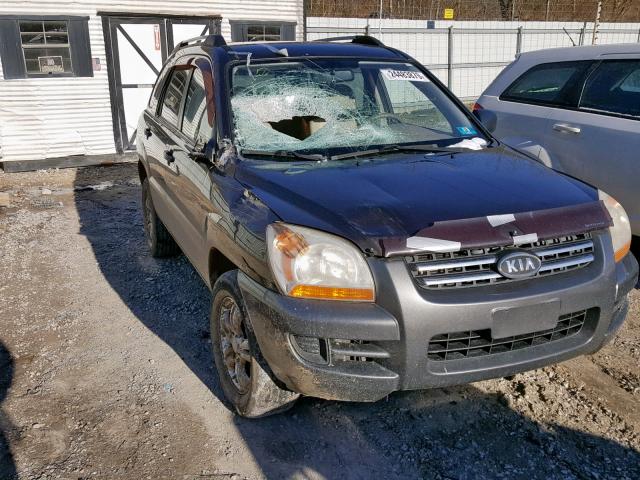 KNDJE723887534243 - 2008 KIA SPORTAGE E BROWN photo 9