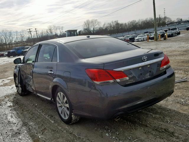 4T1BK3DB6CU460899 - 2012 TOYOTA AVALON BAS CHARCOAL photo 3