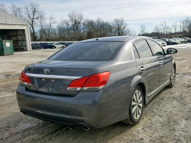 4T1BK3DB6CU460899 - 2012 TOYOTA AVALON BAS CHARCOAL photo 4