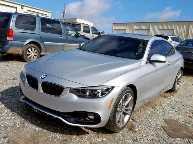 WBA4W3C5XJAC97668 - 2018 BMW 430I SILVER photo 2