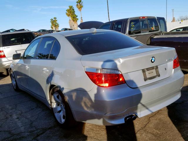 WBANE535X7CY04825 - 2007 BMW 525 I SILVER photo 3