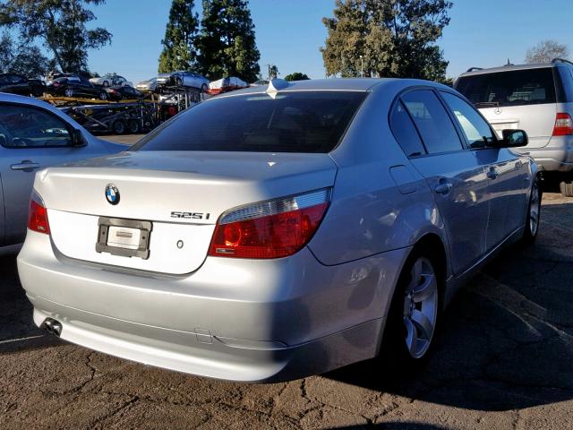 WBANE535X7CY04825 - 2007 BMW 525 I SILVER photo 4