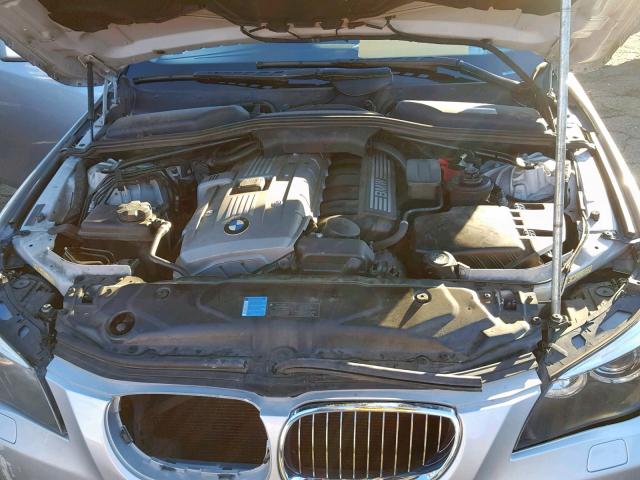 WBANE535X7CY04825 - 2007 BMW 525 I SILVER photo 7