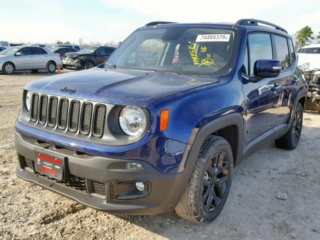 ZACCJABB6JPH48617 - 2018 JEEP RENEGADE L BLUE photo 2