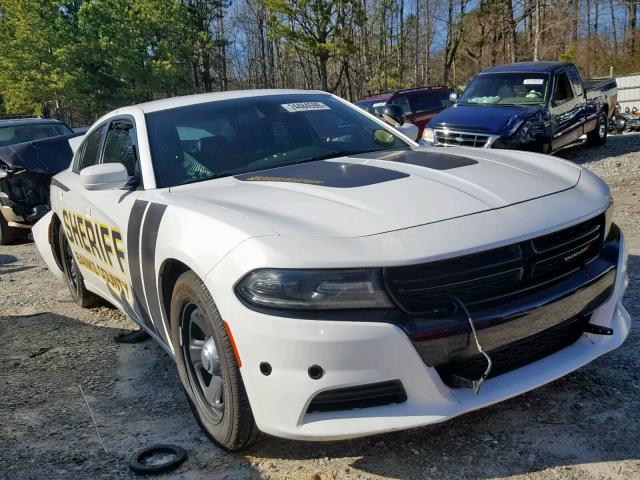 2C3CDXAT8FH890811 - 2015 DODGE CHARGER PO WHITE photo 1