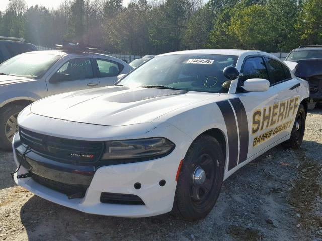 2C3CDXAT8FH890811 - 2015 DODGE CHARGER PO WHITE photo 2