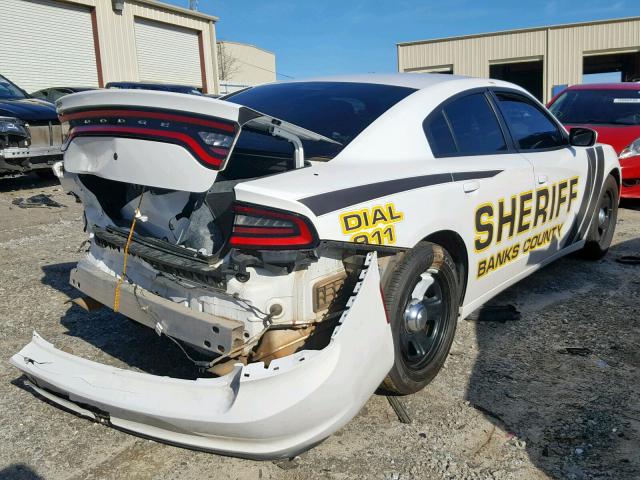 2C3CDXAT8FH890811 - 2015 DODGE CHARGER PO WHITE photo 4
