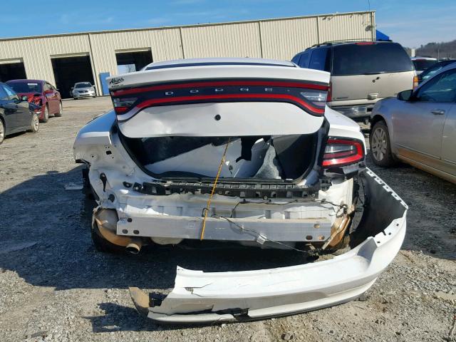 2C3CDXAT8FH890811 - 2015 DODGE CHARGER PO WHITE photo 9