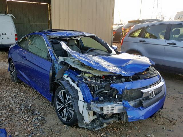 2HGFC3B72GH361086 - 2016 HONDA CIVIC EXL BLUE photo 1