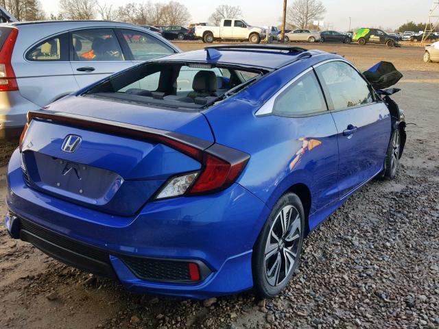 2HGFC3B72GH361086 - 2016 HONDA CIVIC EXL BLUE photo 4