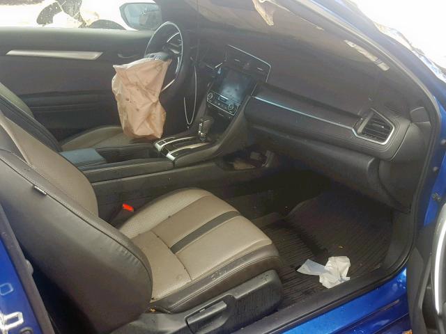 2HGFC3B72GH361086 - 2016 HONDA CIVIC EXL BLUE photo 5