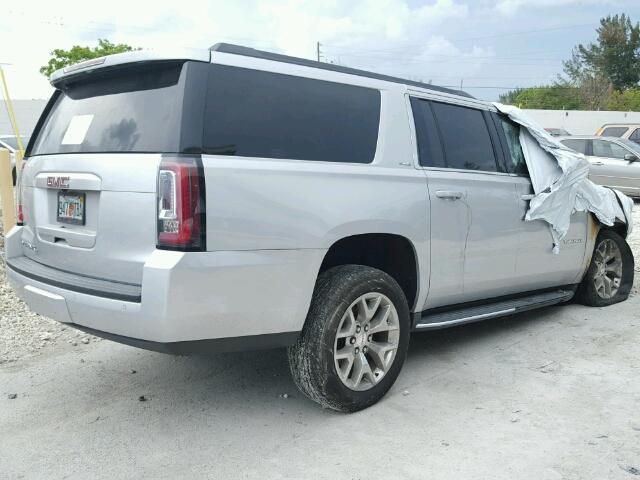 1GKS1GEC4FR268205 - 2015 GMC YUKON XL C SILVER photo 4