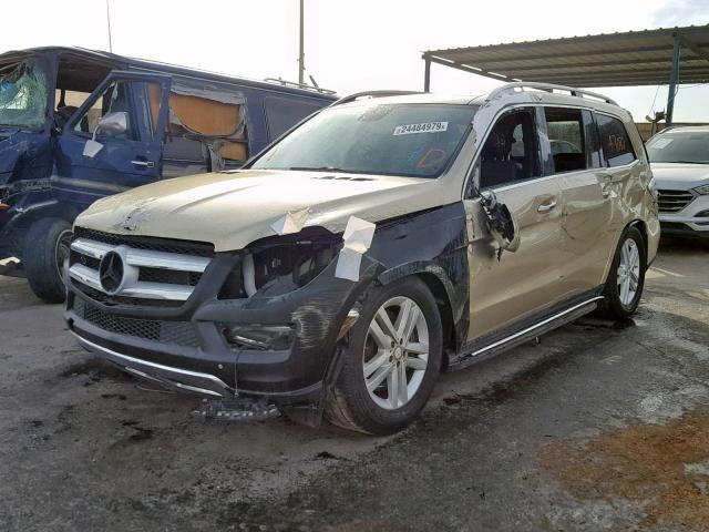 4JGDF7CE8DA171543 - 2013 MERCEDES-BENZ GL 450 4MA GOLD photo 2