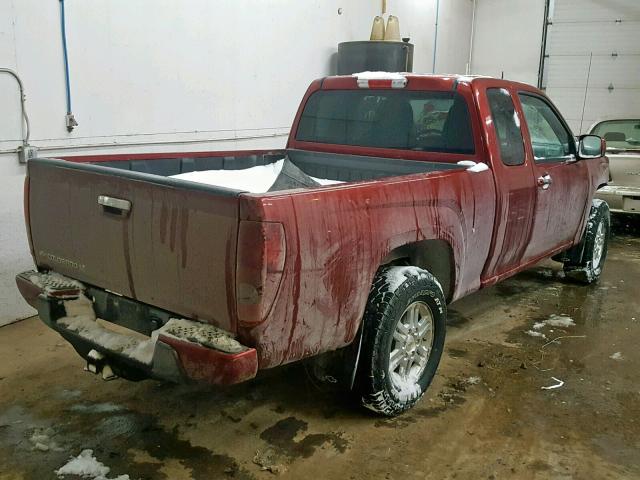 1GCJTCF91B8101782 - 2011 CHEVROLET COLORADO L MAROON photo 4
