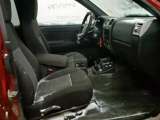 1GCJTCF91B8101782 - 2011 CHEVROLET COLORADO L MAROON photo 5