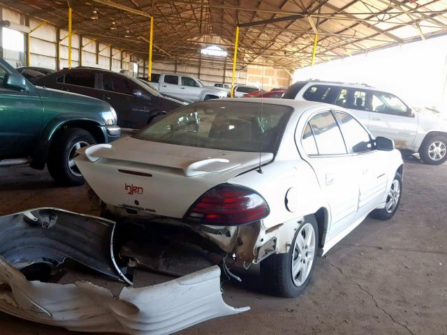 1G2NF52T21M520014 - 2001 PONTIAC GRAND AM S WHITE photo 4