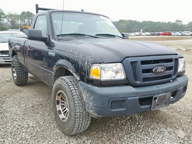 1FTYR10D87PA21584 - 2007 FORD RANGER BLACK photo 1