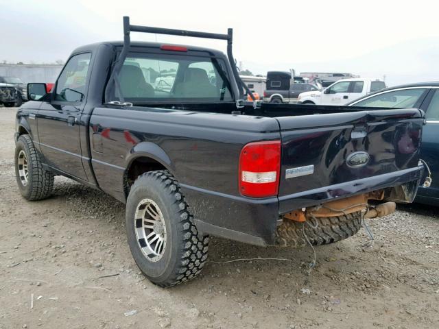 1FTYR10D87PA21584 - 2007 FORD RANGER BLACK photo 3