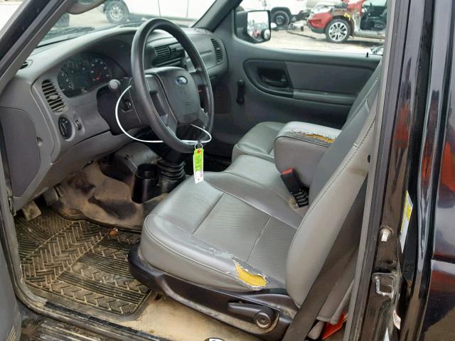 1FTYR10D87PA21584 - 2007 FORD RANGER BLACK photo 9