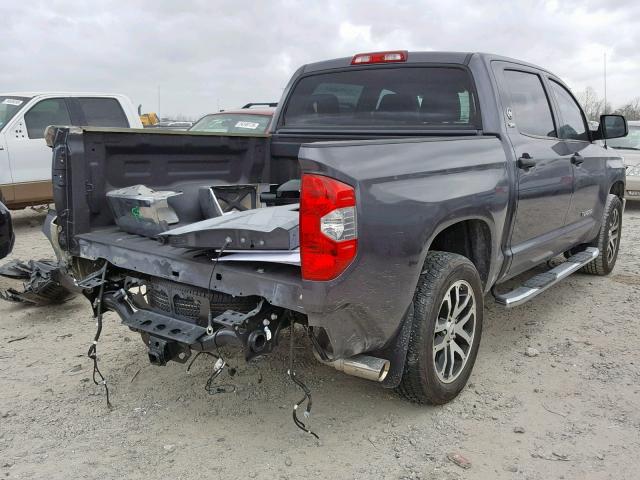 5TFEM5F17JX123357 - 2018 TOYOTA TUNDRA CRE GRAY photo 4