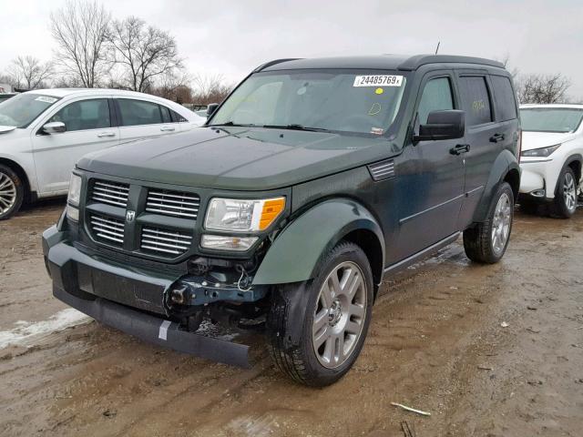 1D4PU4GK9AW174653 - 2010 DODGE NITRO HEAT GREEN photo 2