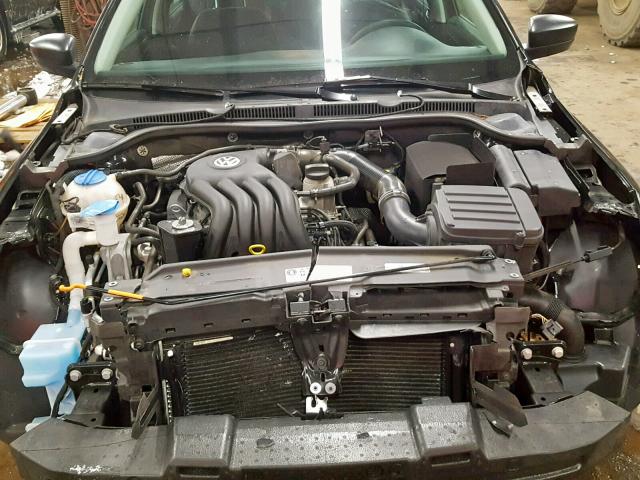 3VW2K7AJ3EM394467 - 2014 VOLKSWAGEN JETTA BASE Սև լուսանկար 7