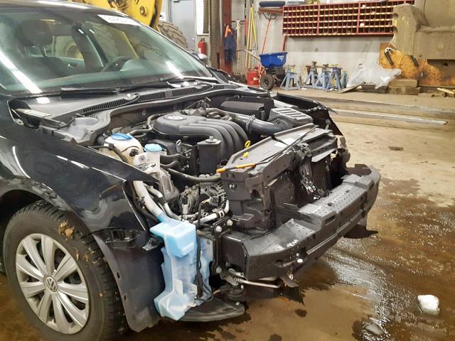 3VW2K7AJ3EM394467 - 2014 VOLKSWAGEN JETTA BASE Սև լուսանկար 9