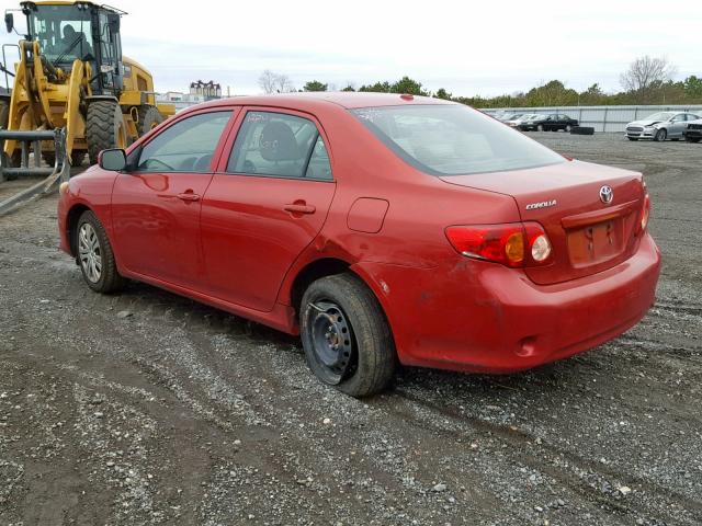 1NXBU4EE3AZ350950 - 2010 TOYOTA COROLLA BA RED photo 3