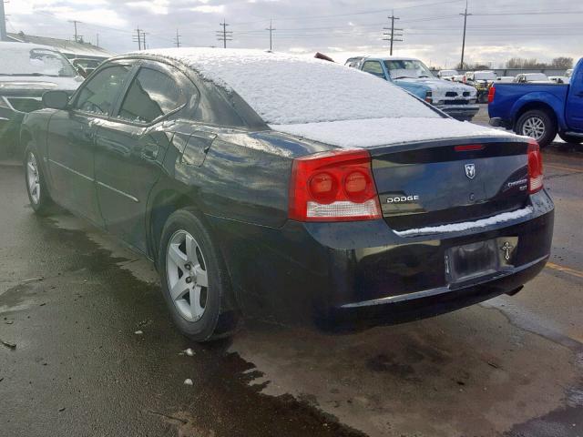 2B3CA3CV9AH298193 - 2010 DODGE CHARGER SX BLACK photo 3