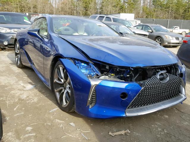 JTHHP5AY3JA004926 - 2018 LEXUS LC 500 BLUE photo 1