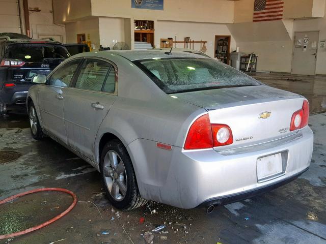 1G1ZD5E15BF279822 - 2011 CHEVROLET MALIBU 2LT SILVER photo 3