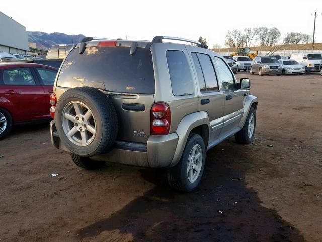 1J8GL58K57W544745 - 2007 JEEP LIBERTY LI GOLD photo 4