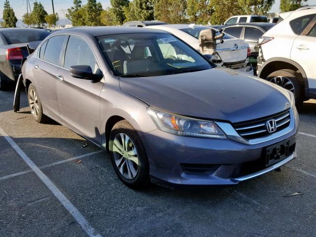 1HGCR2F35FA039977 - 2015 HONDA ACCORD LX GRAY photo 1