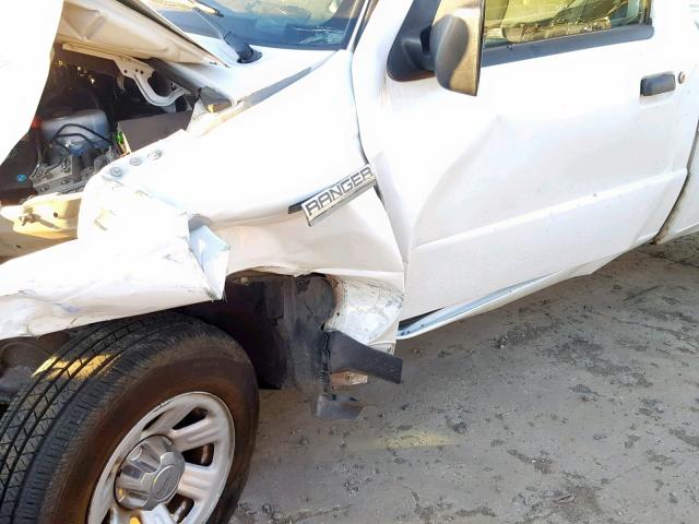 1FTYR10D78PB03971 - 2008 FORD RANGER WHITE photo 10