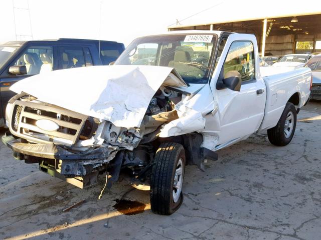 1FTYR10D78PB03971 - 2008 FORD RANGER WHITE photo 2