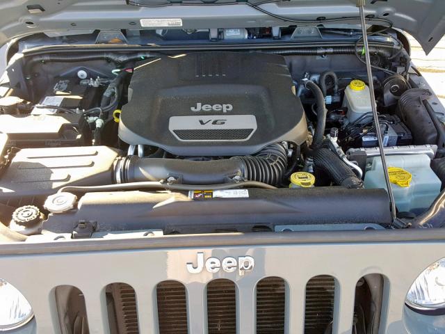 1C4AJWAG5EL326429 - 2014 JEEP WRANGLER S GRAY photo 7