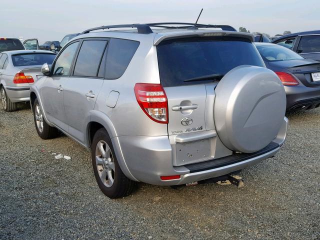 JTMDK4DV0AD012782 - 2010 TOYOTA RAV4 LIMIT SILVER photo 3