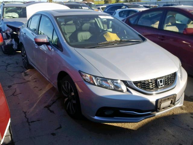 2HGFB2F99FH513503 - 2015 HONDA CIVIC EXL SILVER photo 1