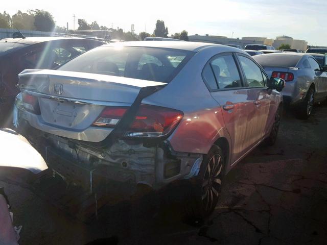 2HGFB2F99FH513503 - 2015 HONDA CIVIC EXL SILVER photo 4