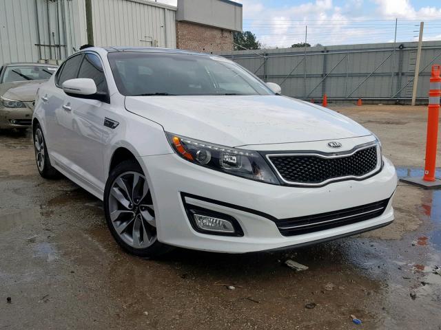 5XXGR4A62EG265832 - 2014 KIA OPTIMA SX WHITE photo 1