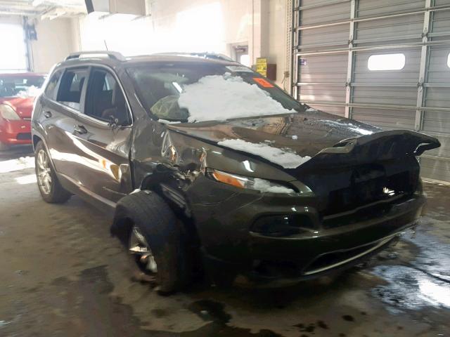 1C4PJMDS5FW662032 - 2015 JEEP CHEROKEE L BROWN photo 1