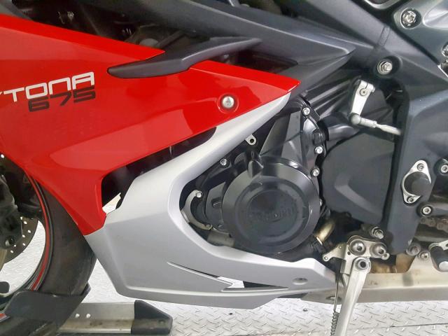 SMTA01YK8GJ734584 - 2016 TRIUMPH MOTORCYCLE DAYTONA 67 RED photo 12