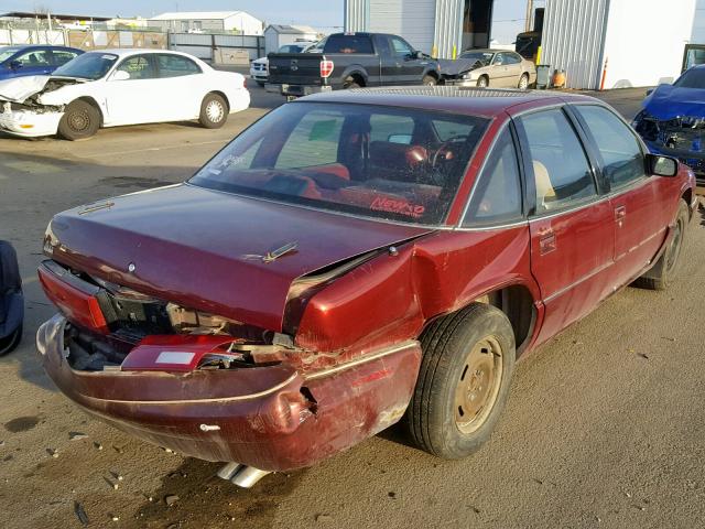 2G4WD52K2T1436234 - 1996 BUICK REGAL LIMI MAROON photo 4