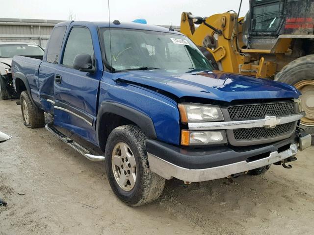 1GCEK19TX4E185413 - 2004 CHEVROLET SILVERADO BLUE photo 1