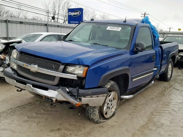 1GCEK19TX4E185413 - 2004 CHEVROLET SILVERADO BLUE photo 2