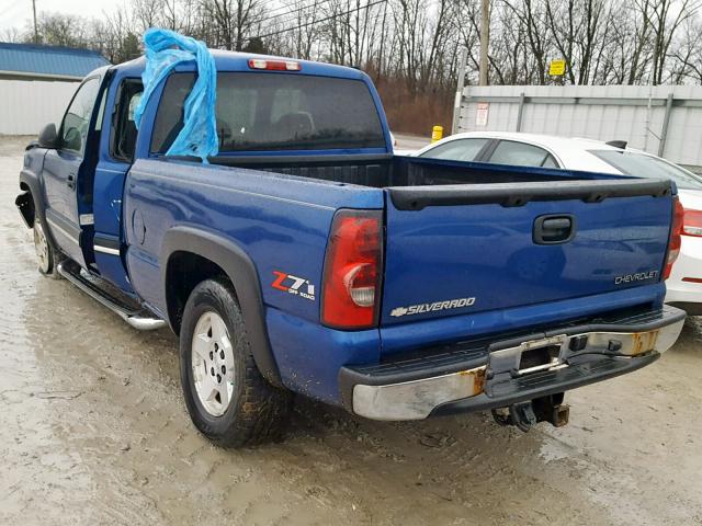 1GCEK19TX4E185413 - 2004 CHEVROLET SILVERADO BLUE photo 3